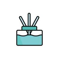 A bold yet refined design concept for a minimalist diffuser icon vector
