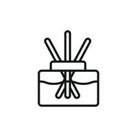 A polished and stylish graphic representation of a diffuser icon concept vector