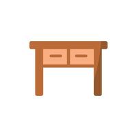A bold yet refined design for a minimalist study desk icon concept vector