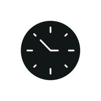 A bold yet refined design concept for a minimalist clock icon vector