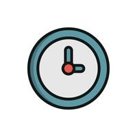 Simple and stylish clock icon showcasing a modern design approach vector