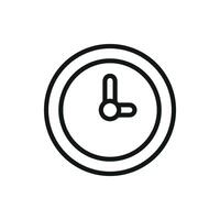Clock icon showcasing a fresh and innovative modern graphic approach vector