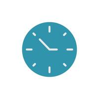 A sleek and functional clock icon crafted with clean lines and style vector