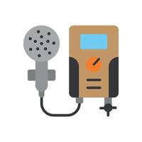 Modern simplicity defines the water heater icon design with its clean concept graphic vector