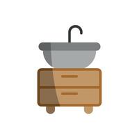 Sink set icon crafted with a sleek and minimalist modern design concept vector