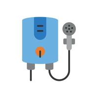 The water heater icon design showcases a stylish and simple modern concept graphic vector