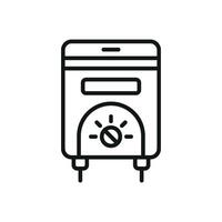 Water heater icon design blends minimalism with a modern concept graphic vector