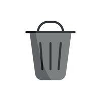 Trash bin icon crafted with a sleek and minimalist modern design concept vector