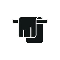 A bold yet refined design concept for a minimalist towel icon vector
