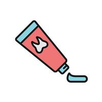 Sophisticated and elegant toothpaste icon created with a modern graphic aesthetic vector