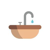 Sink icon design features a modern and simple concept graphic vector