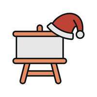 Santa list Christmas icon design features a simple and modern concept graphic vector