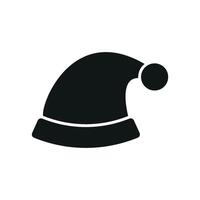 Santa hat Christmas icon design combines modern simplicity with a festive concept graphic vector