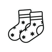 Christmas sock icon design features a clean and modern concept graphic vector