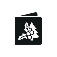 hristmas card icon design combines modern design principles with a festive touch vector