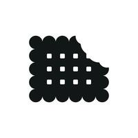 A bold yet refined design concept for a minimalist biscuit food icon vector