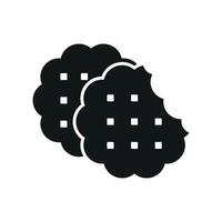 Biscuit food icon featuring a simple and modern concept with sleek lines vector