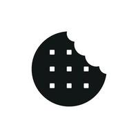 A streamlined and refined design for a contemporary biscuit food icon concept vector