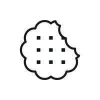 Biscuit food icon designed with simplicity and elegance in mind vector