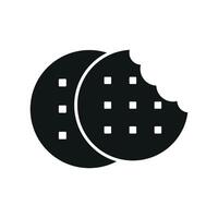 A modern biscuit food icon emphasizing minimalism and utility in design vector