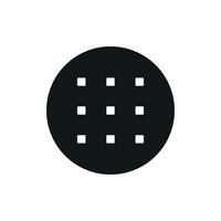 An elegant biscuit food icon designed with a focus on simplicity and style vector