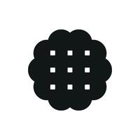 Modern and clean biscuit food icon showcasing minimalist design principles vector