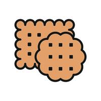 A chic and functional biscuit food icon designed with modern simplicity vector