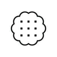 Biscuit food icon designed to showcase simplicity and modern graphical trends vector