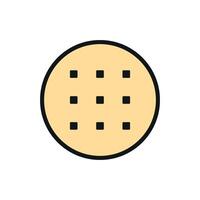 Biscuit food icon with a sleek and modern twist on traditional design vector