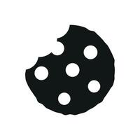 Simple and stylish chocolate chip cookie icon showcasing a modern design approach vector
