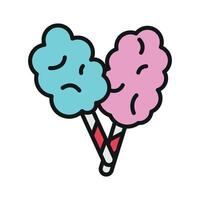 Cotton candy design showcasing simplicity with a minimalist modern twist vector