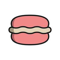 Macaron food design presents a sleek and modern concept graphic vector