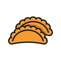 Simple yet modern concept graphic encapsulates Empanada beverage design vector