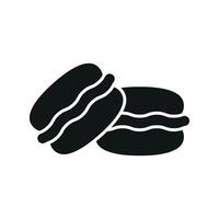 Simple and modern concept graphic defines the macaron food design vector