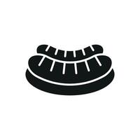 A simple yet modern concept graphic defines the sausage icon design vector