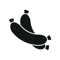 The sausage icon design embodies a modern and functional graphic concept vector