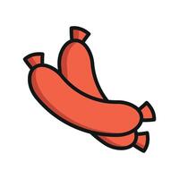 Sausage icon design blends simplicity with a fresh and modern graphic concept vector