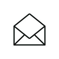 The envelope icon design blends simplicity and modernity in its graphic concept vector