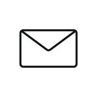 Envelope icon design combines a modern aesthetic with a straightforward graphic concept vector