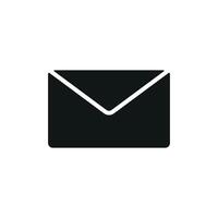 Envelope icon design combines modern simplicity with a functional graphic concept vector