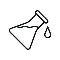Flask stationery icon design integrates modern simplicity with a functional graphic concept vector