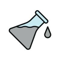 Flask stationery icon design combines a contemporary aesthetic with a minimalist graphic concept vector