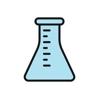 Flask stationery icon design integrates modern vector