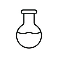 Flask stationery icon design integrates modern simplicity with a functional graphic concept vector