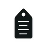 A simple and modern concept graphic defines the label icon design vector