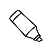 Simple and modern concept graphic shapes the highlighter office icon design vector
