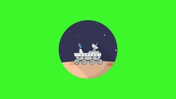 An astronaut on a rocket in space, symbolizing space exploration and adventure. video