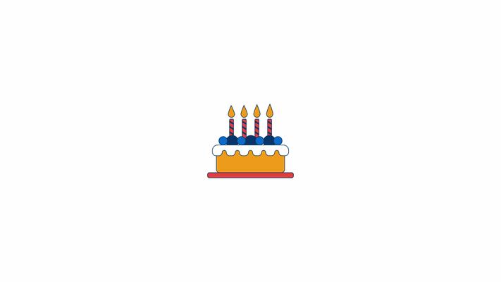 Birthday Cake Animated Stock Video Footage for Free Download