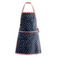 Polka Dot Apron with Red Trim png