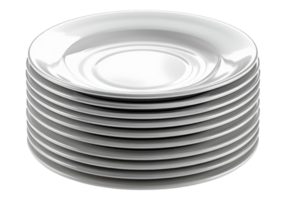 A stack of plates on a transparent background png